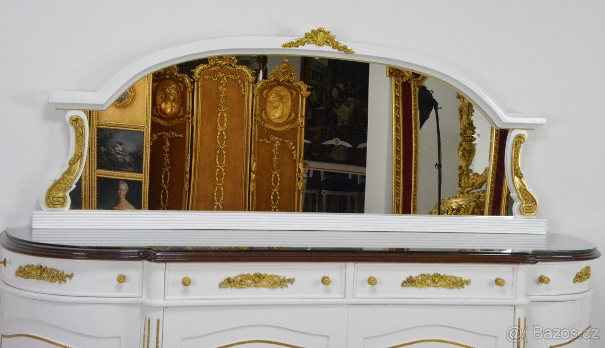 Zámecký jídelní set - 11 částí - zdobený bronzem - 8