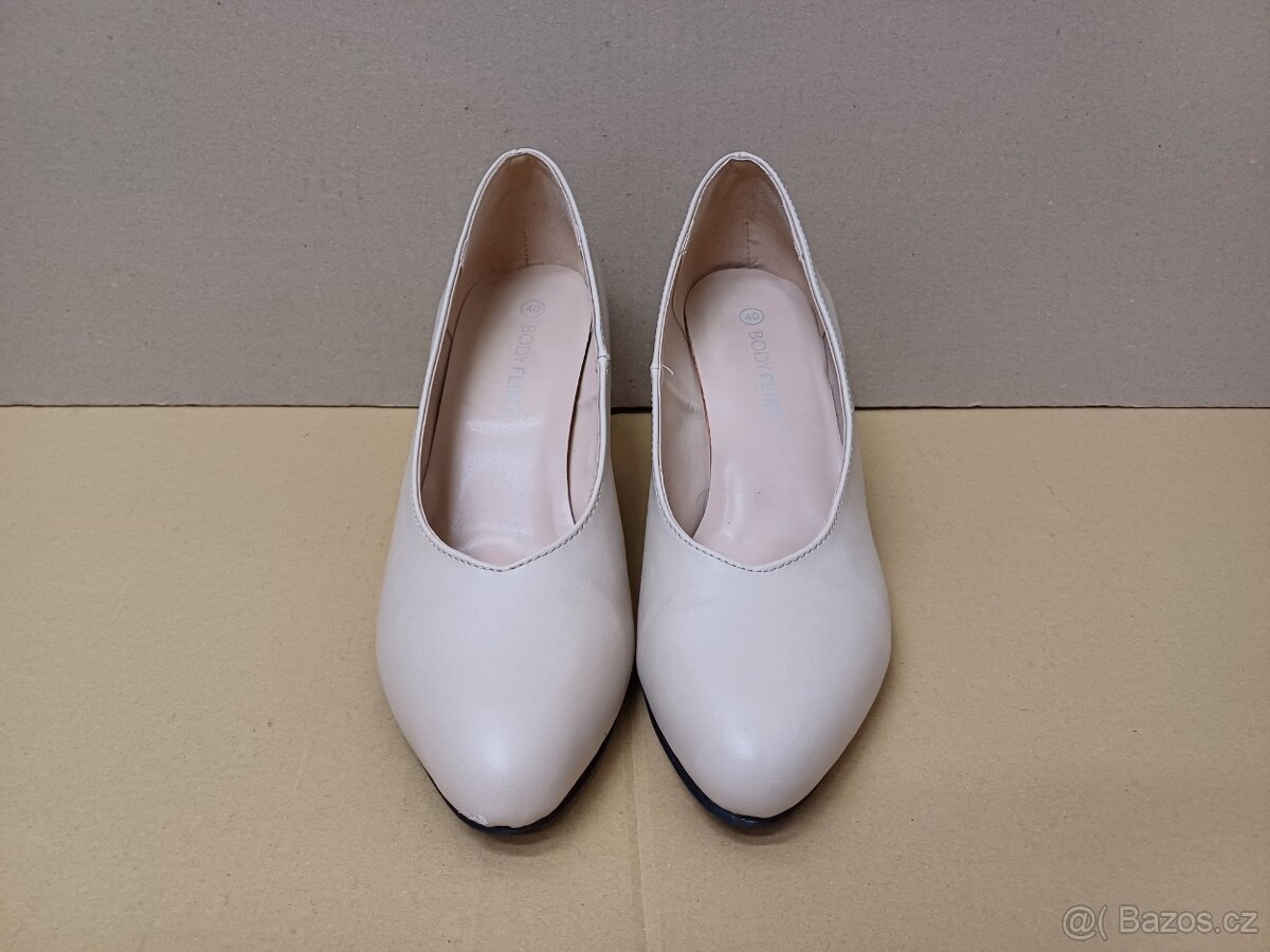 Béžové lodičky vel.40 - 8