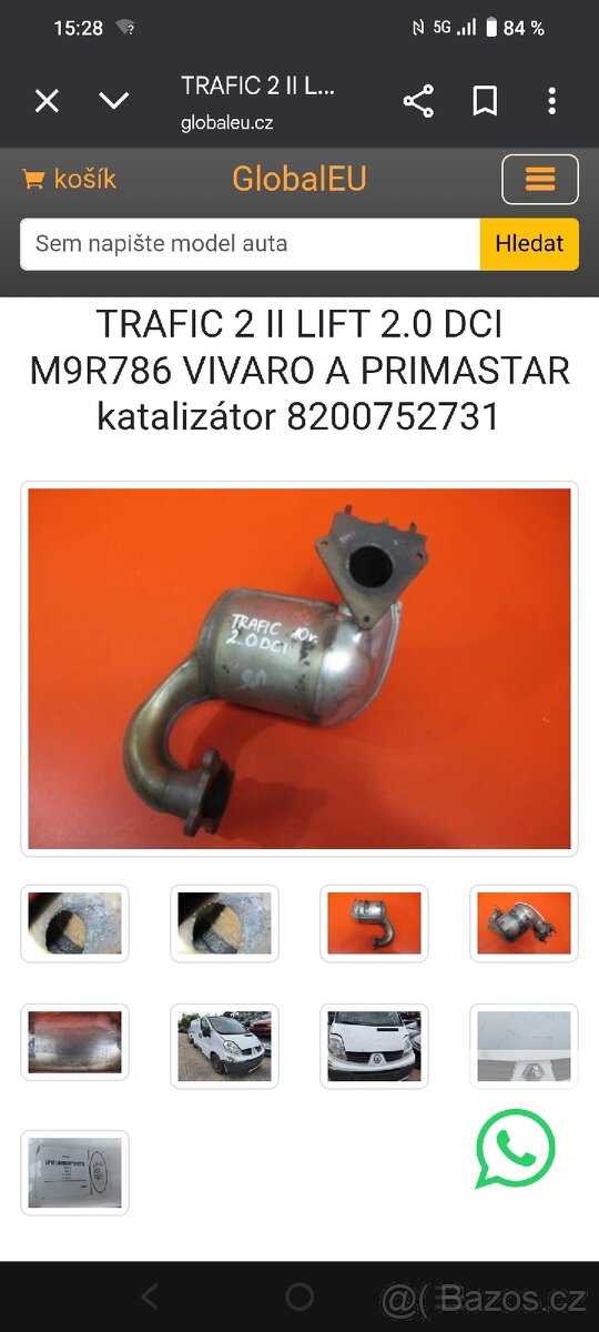 Dily z motoru Renault Trafic II 2.0dci 84kw 115ps 215tis - 8