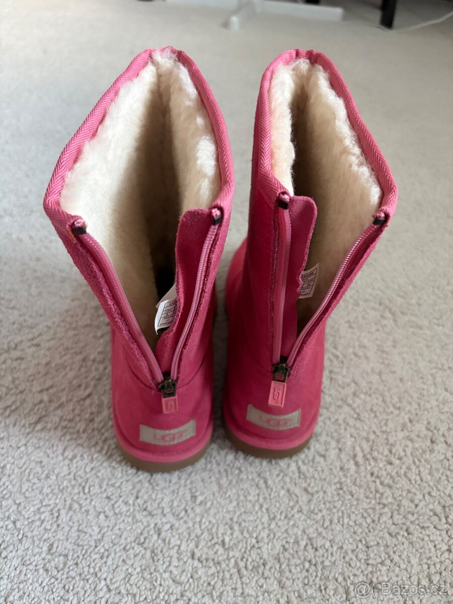 UGG sněhule válenky vel 38 Lil Sunshine II Back Zipper Pink - 8