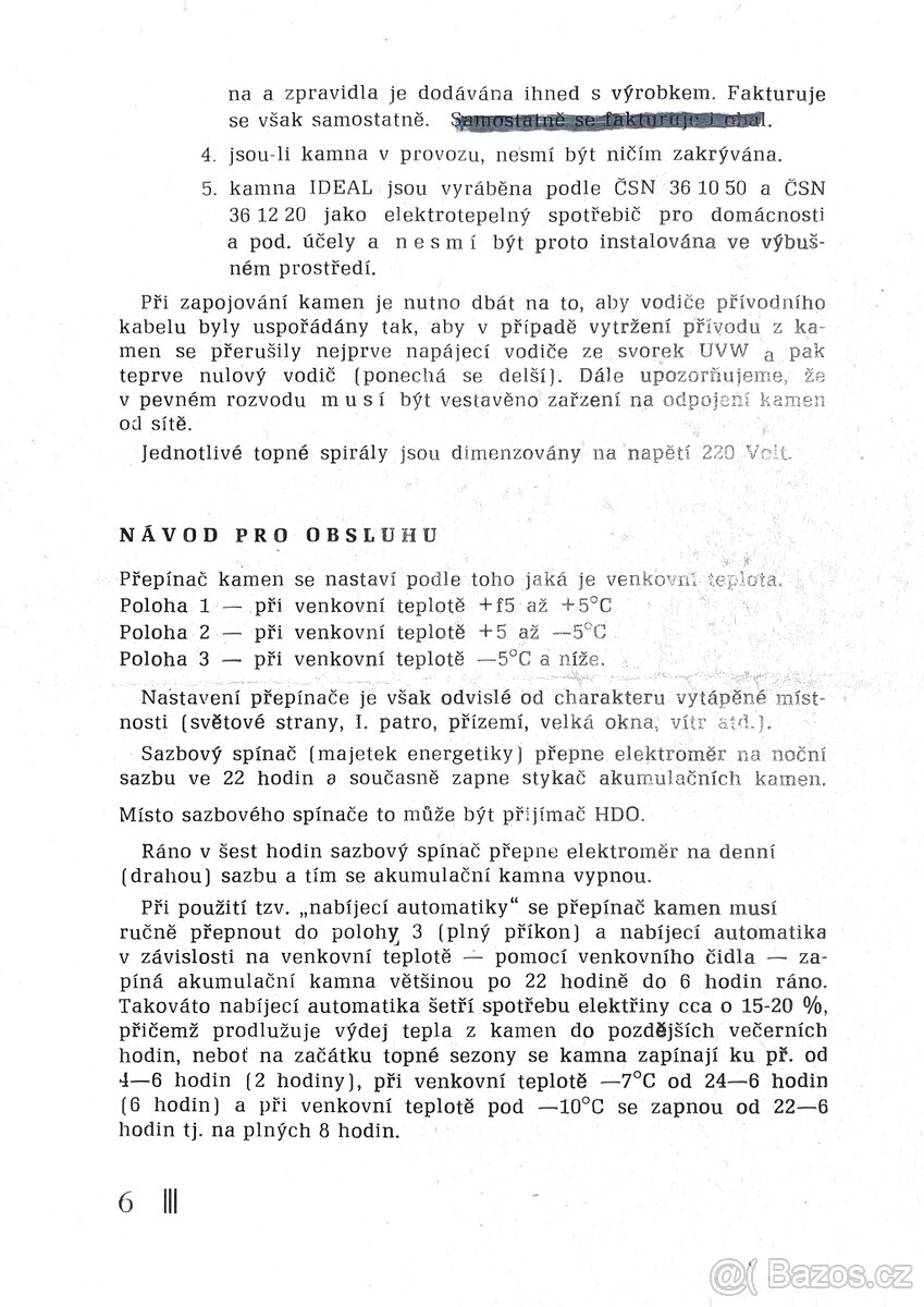 Elektrická Vamberská kamna 5kw Ideal - 8