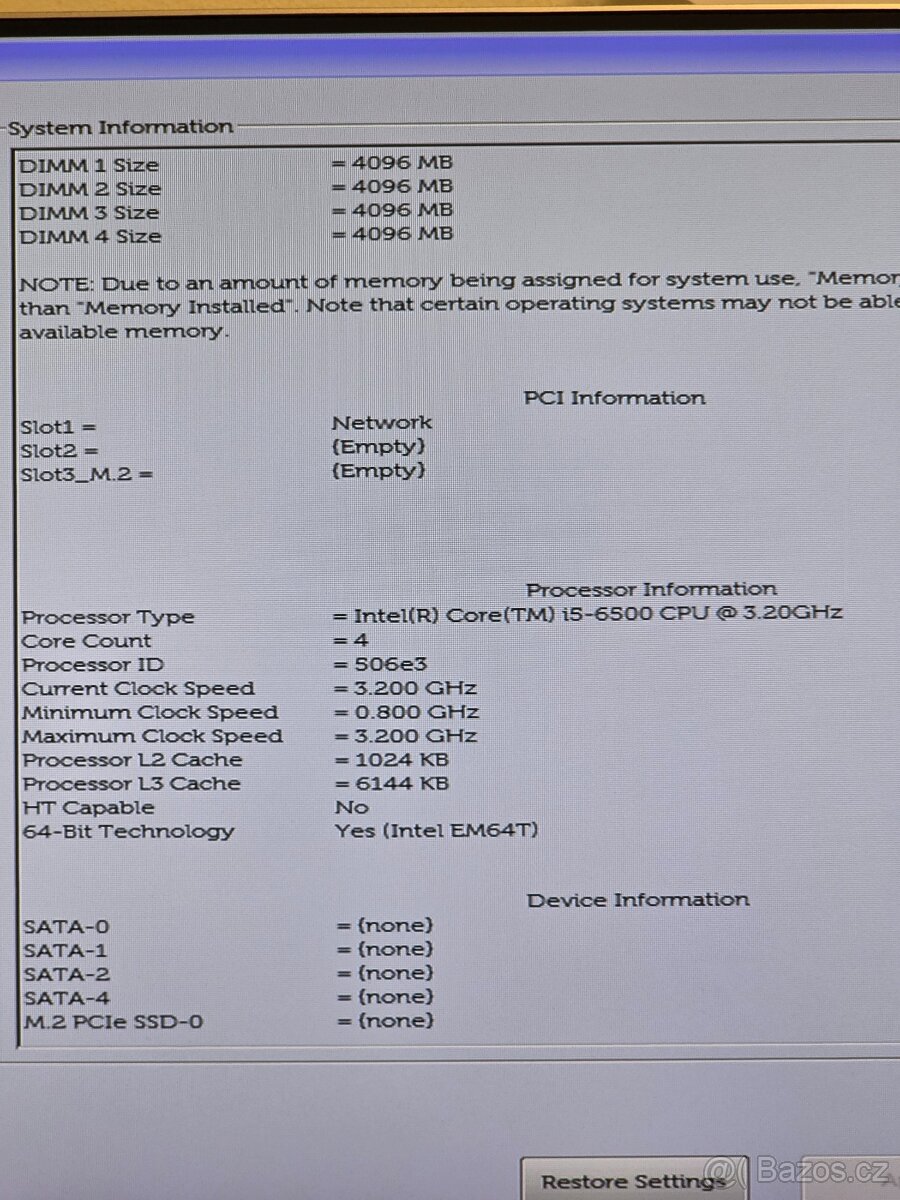 Dell OptiPlex 7040 SFF (Intel i5-6500, 16GB RAM) WiFi - 8