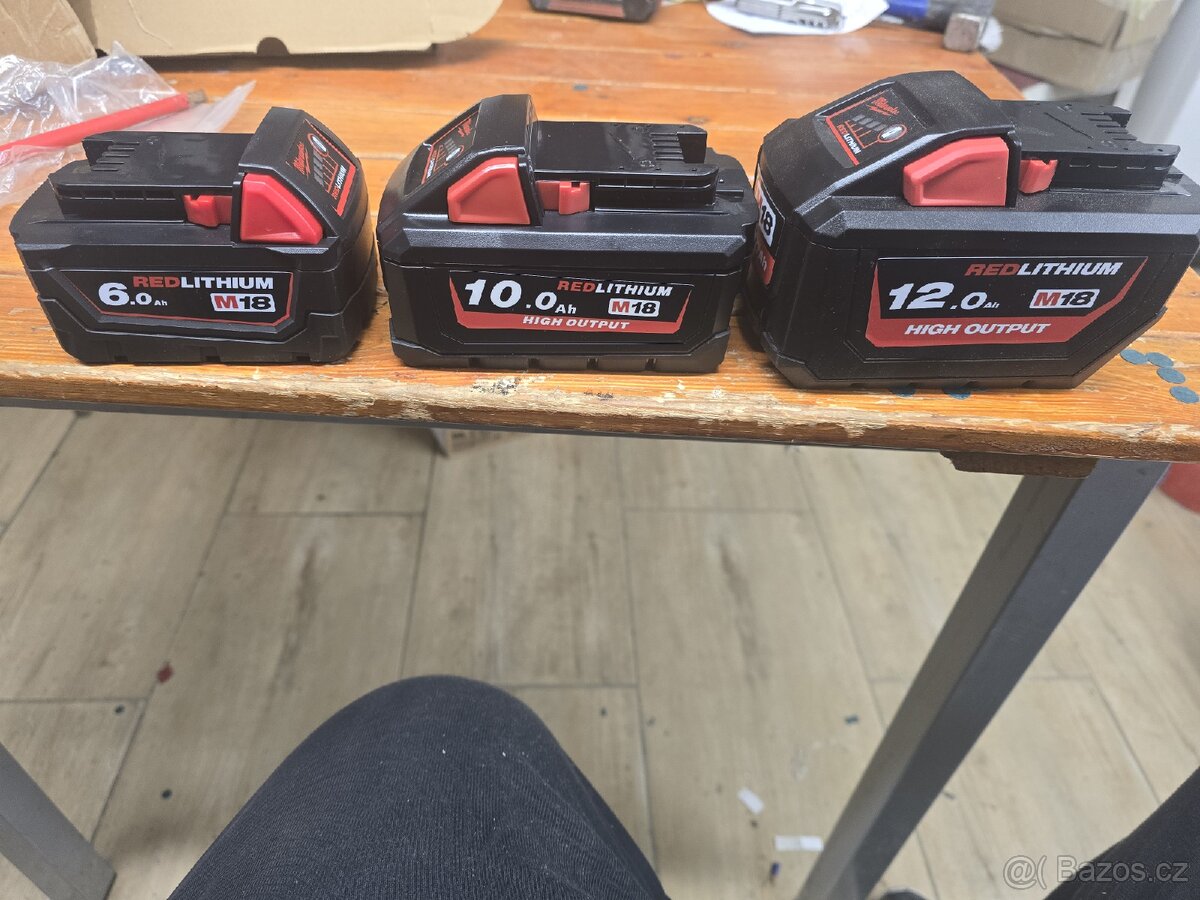 Milwaukee M18 12,6Ah a 15Ah baterie High Output - 8