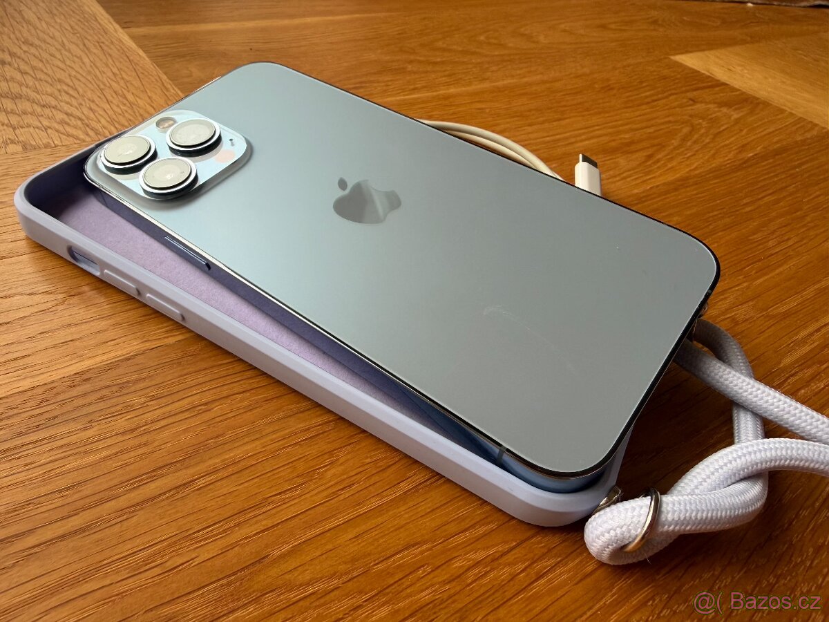Prodám iPhone 13 Pro Max 128 GB Sierra Blue - zánovní - 8