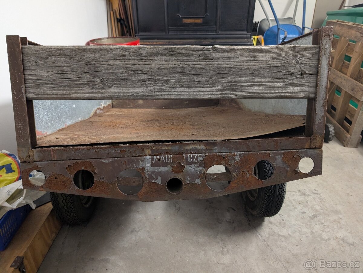Vozík přívěs za malotraktor nebo čtyřkolku 155x95 cm - 8