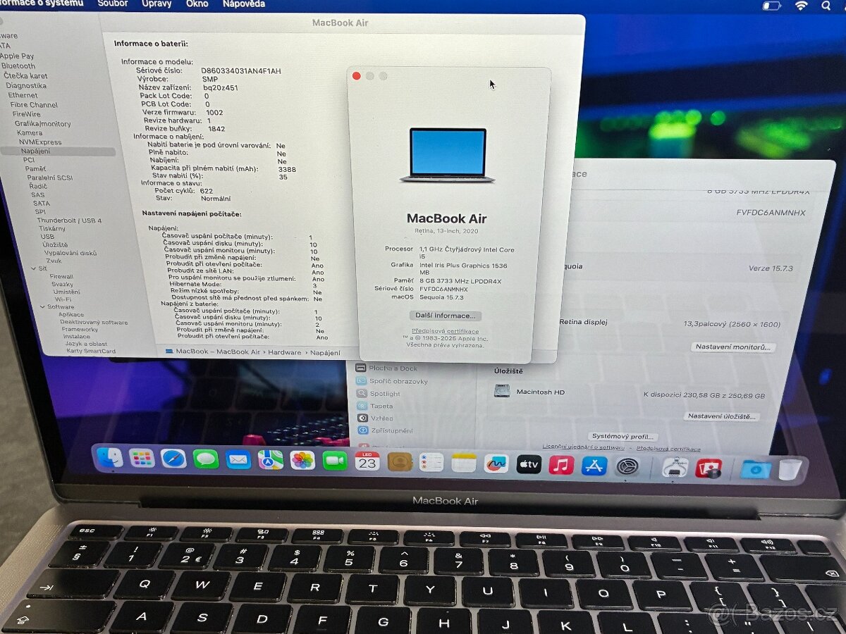 MacBook Air 13'' 2020 / i5 / 8GB / 256GB SSD - DPH - 8