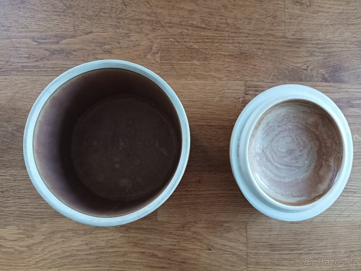 KAMENINOVÝ STOLNÍ HRNEC NA ZBYTKY Z JÍDLA RHODA CERAM - 8