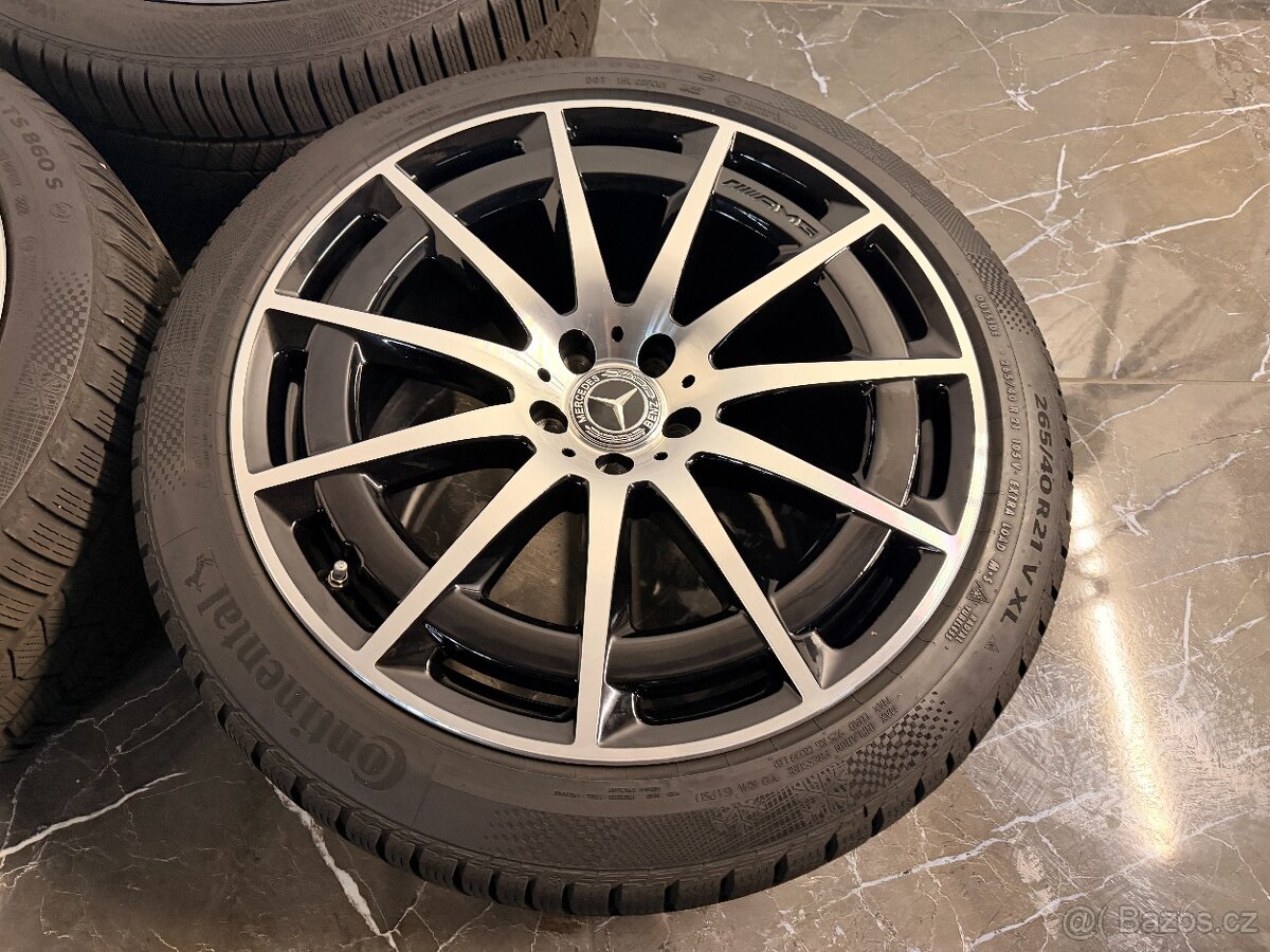 Original alu kola zimní Mercedes Benz EQS & 53 AMG r21 - 8
