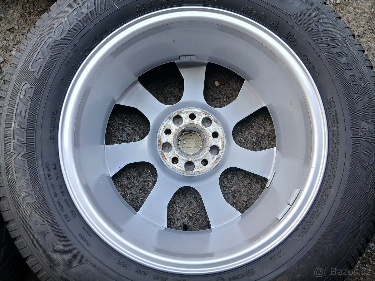 Prodám sadu Orig ALU kol Audi 235/65R17 zimní - 8