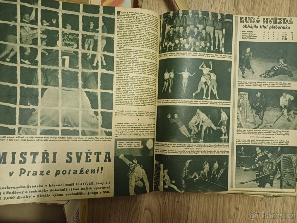 Svázaný časopis Stadion ročník 4 - 1956 - 8