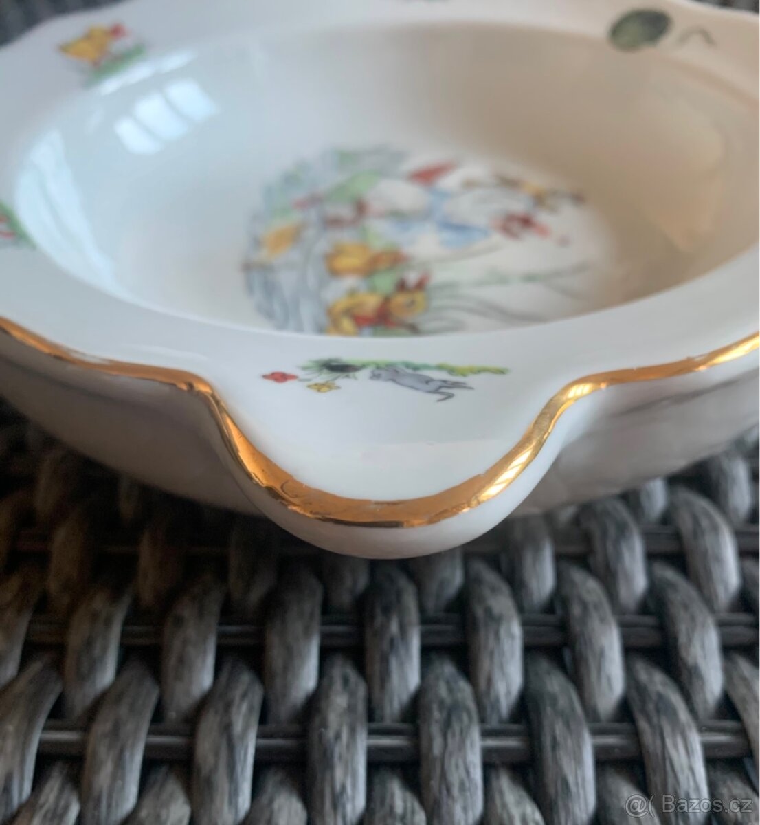 Starožitný dětský ohřívací talíř - 8