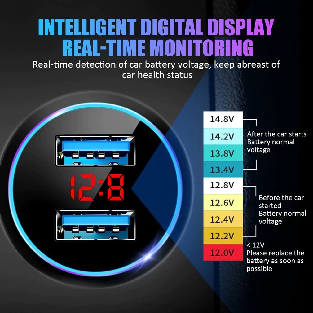 USB nabíječka do auta - 8