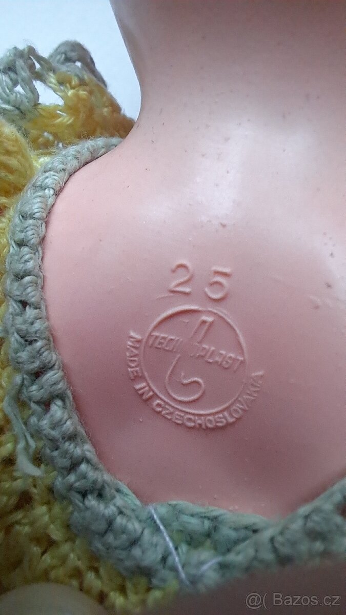 2x panenka celuloid starožitná, Technoplast - 8