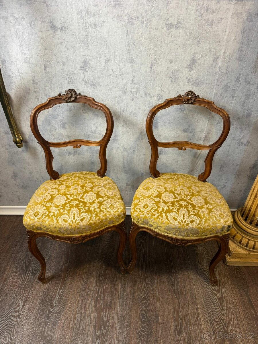 Starožitné čalouněné židle (142004) - 8