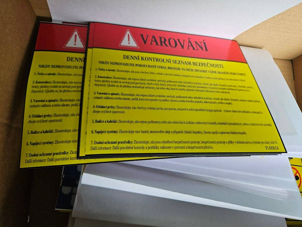 Bezpečnostní značení PZPP, volat - 8