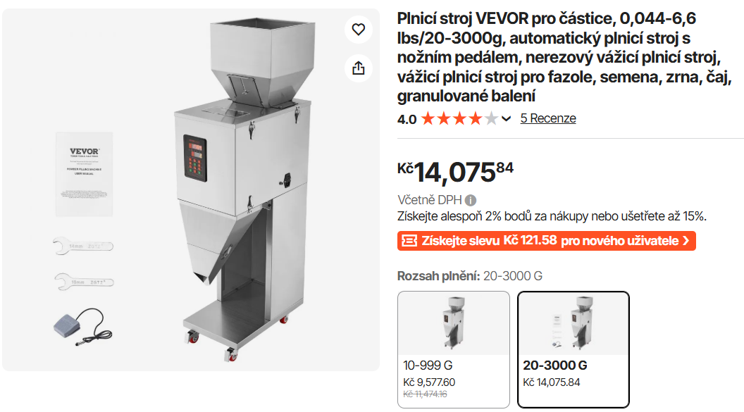 Automatický plnící stroj 20-3000g - 8