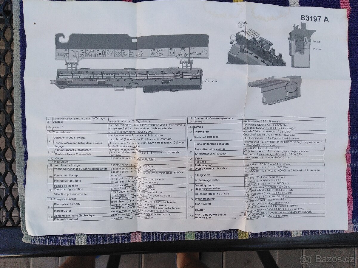 Brandt, díly myčky - 8