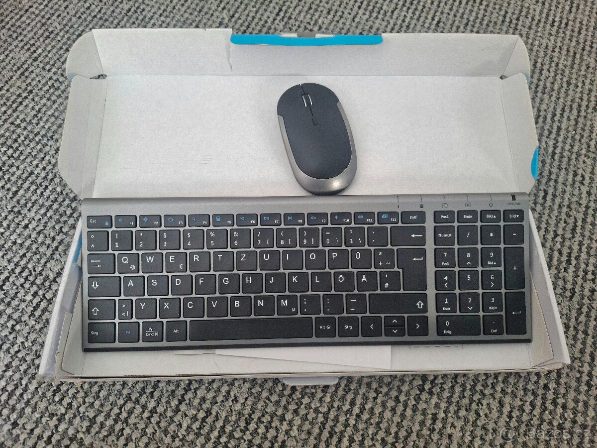 iClever bezdrátová klávesnice + myš (nepoužité) - 8