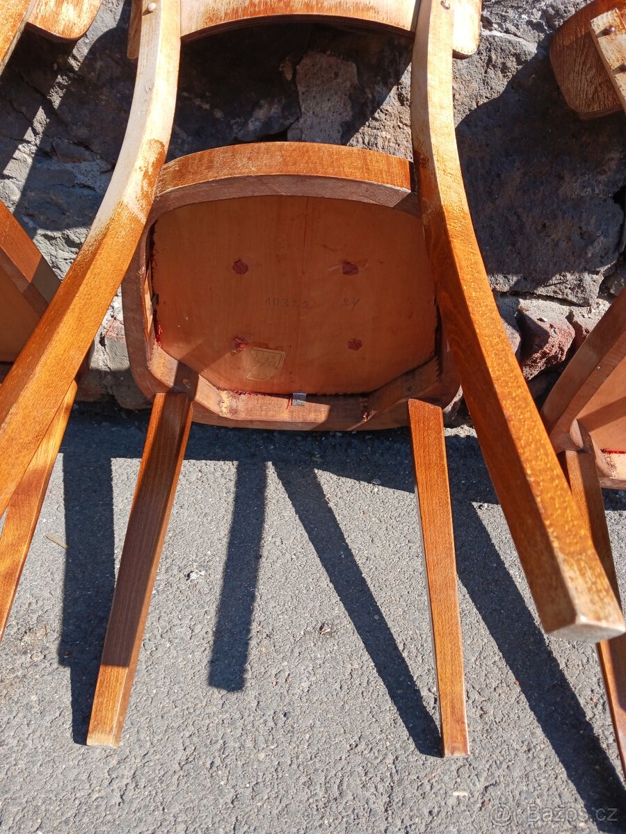 Staré kuchyňské židle Thonet - 8