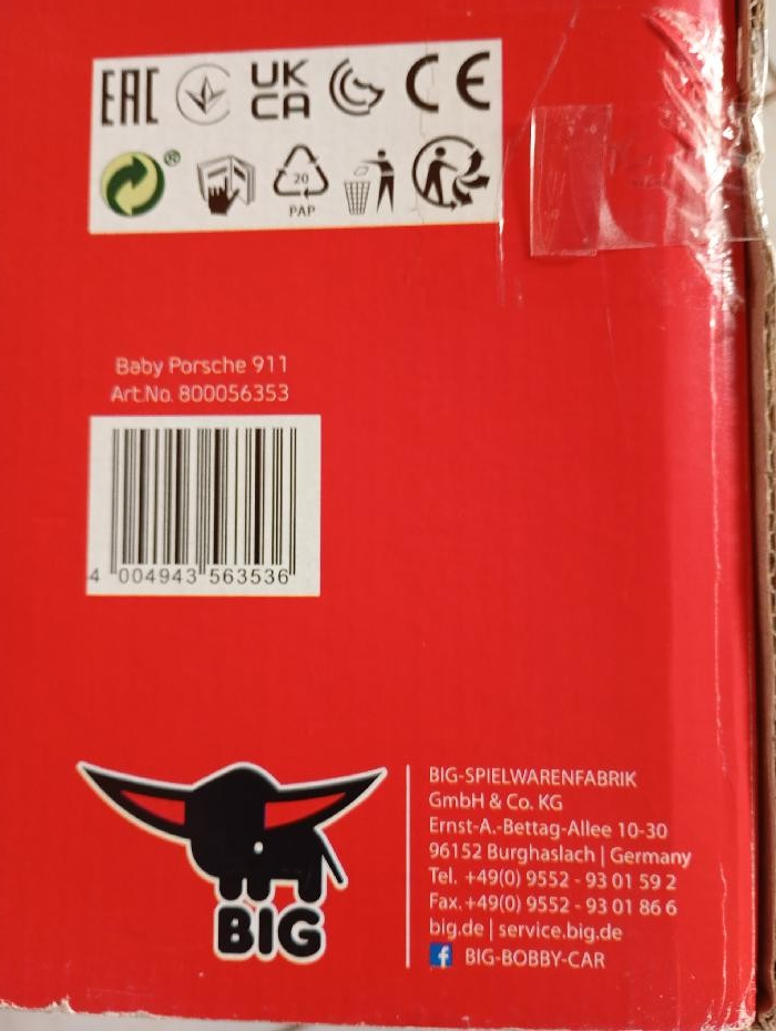 Odrážedlo Porsche 911 Baby - 8