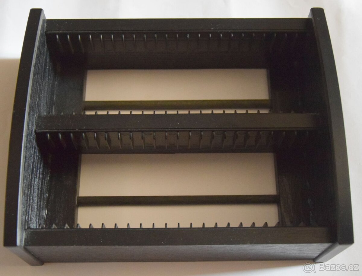 Minidisc MD minidisk box dřevěný HAMA na 48 MD + 24x MD - 8