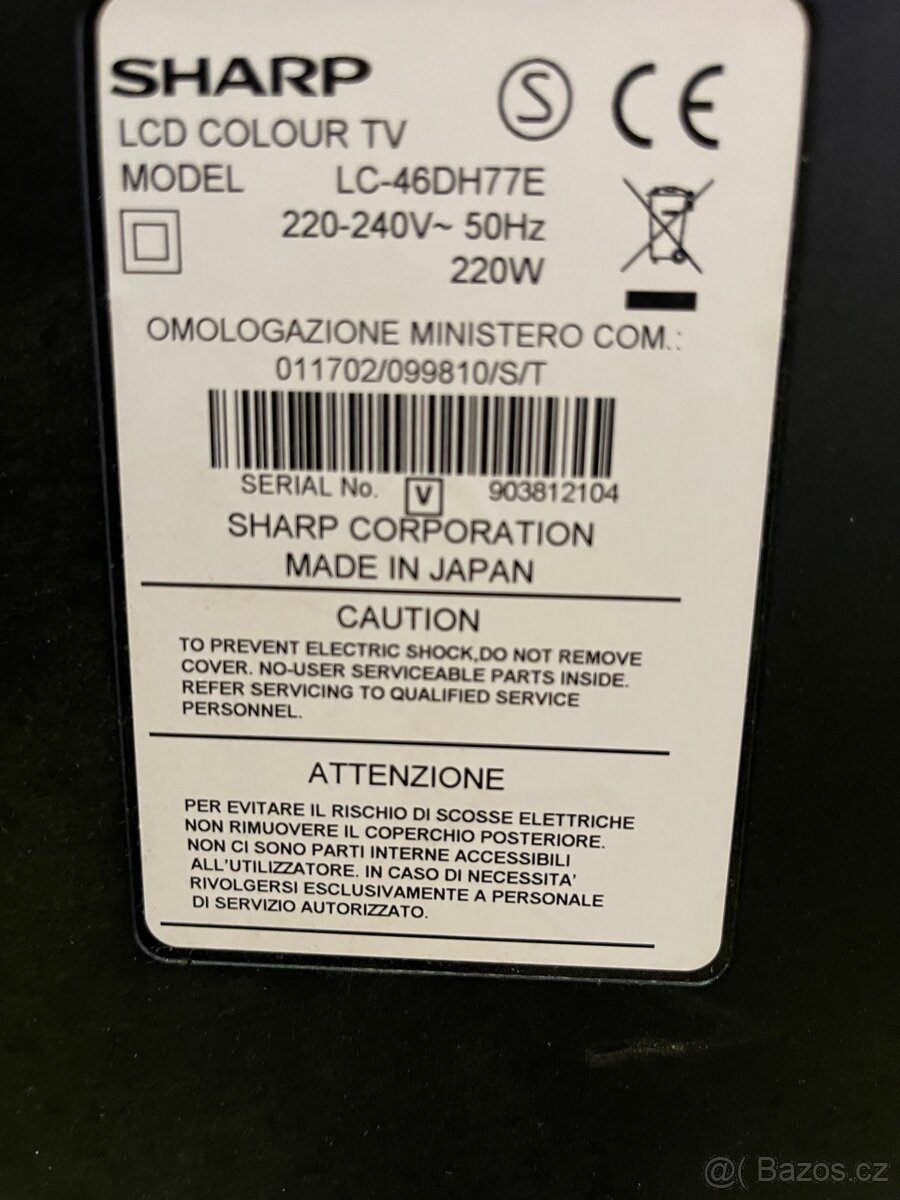 Sharp Lc 46dh 77eu - 8