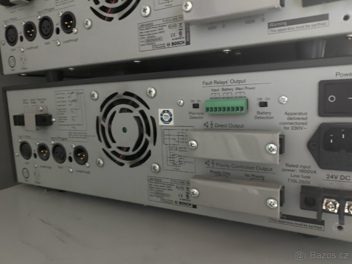 Bosch Plena set zesilovačů s předzesilovačem - 8