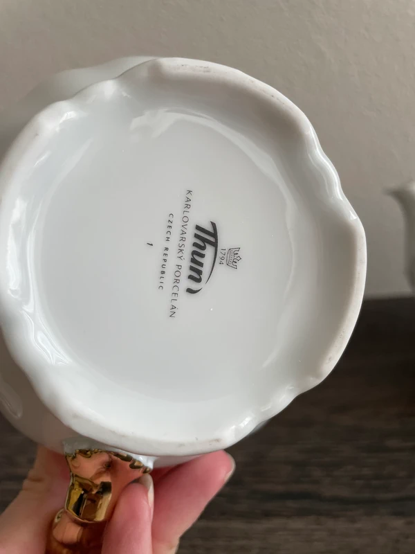 Čajová souprava Marie Louise karlovarský porcelán Thun - 8