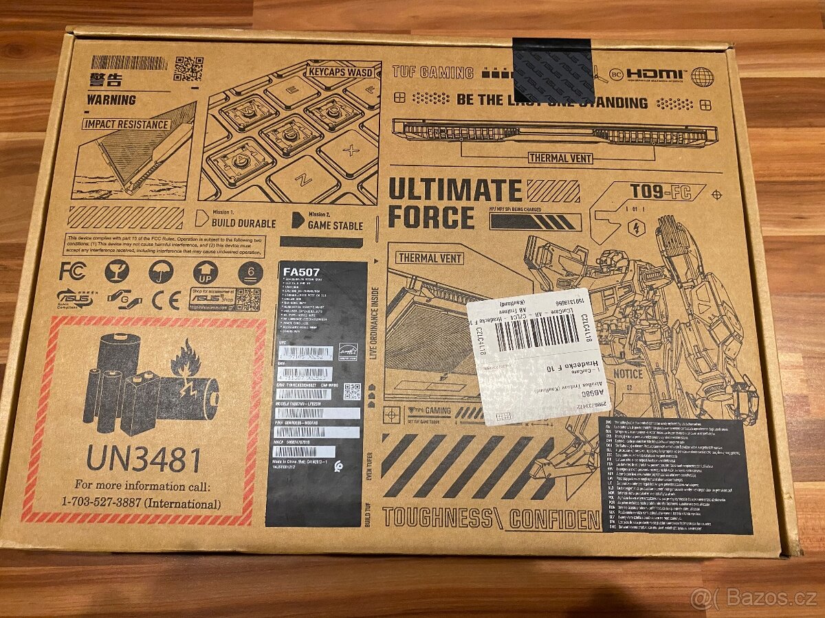 Prodám NEROZBALENÝ ASUS TUF - 8