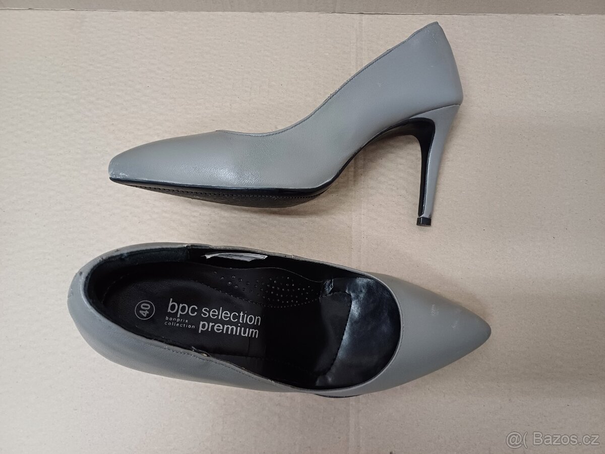 Šedé lodičky vel.40 - 8