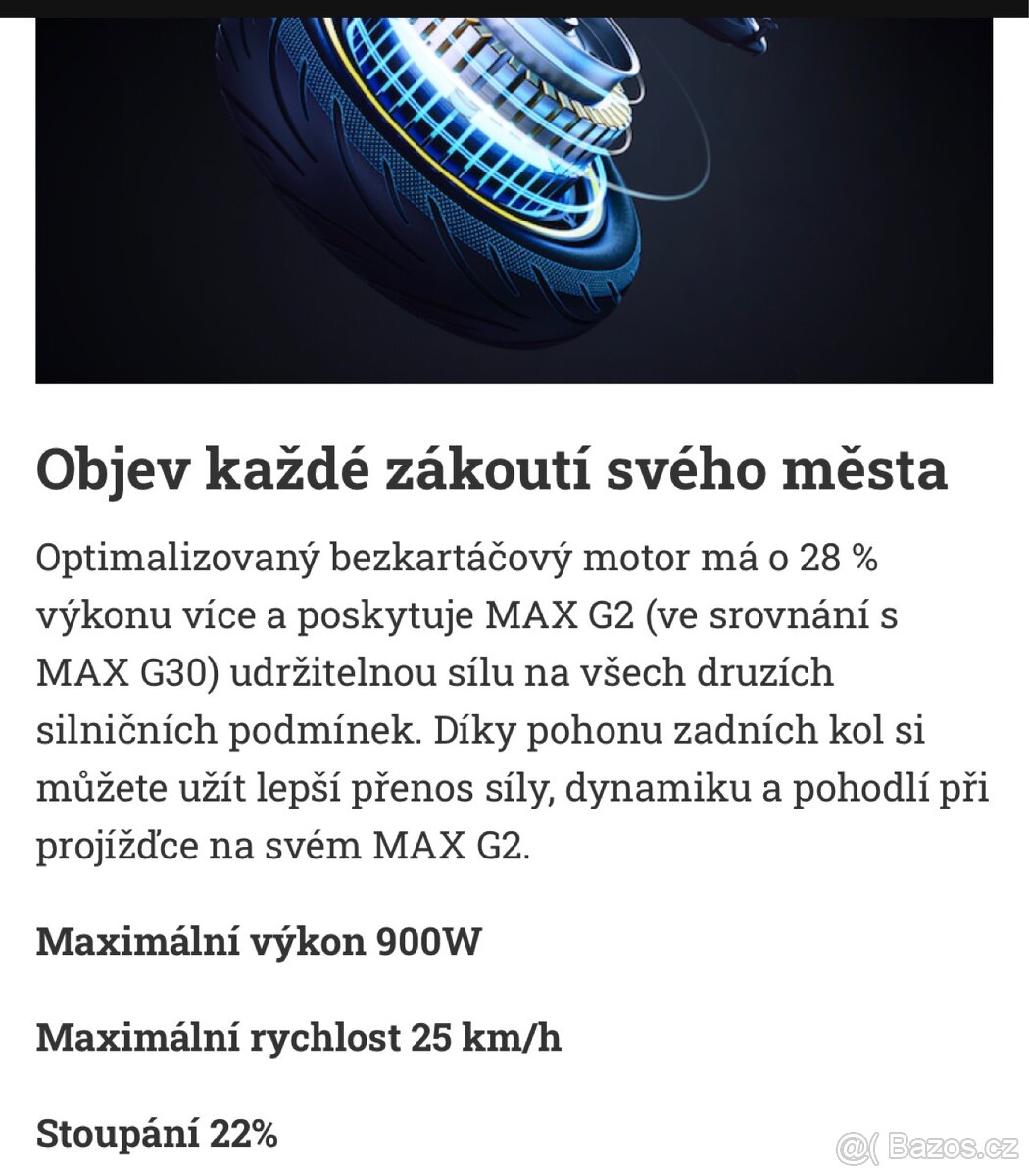 Koloběžka celoodpružená Sageay Max G2 - 8