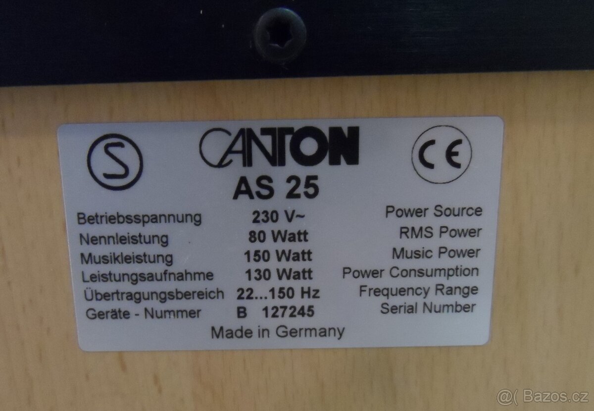 CANTON LE SERIES 5.1 - 8