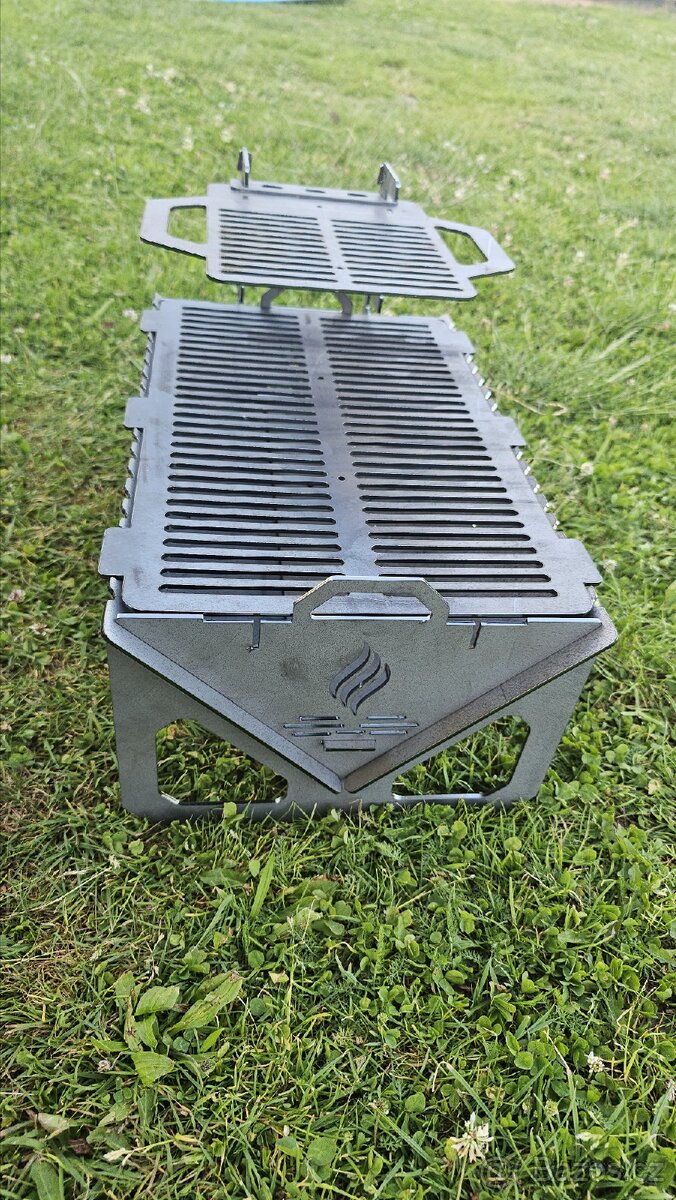 🏕️ Skládacà cestovnà ohniště s grilem – ideálnà do dodávky - 8