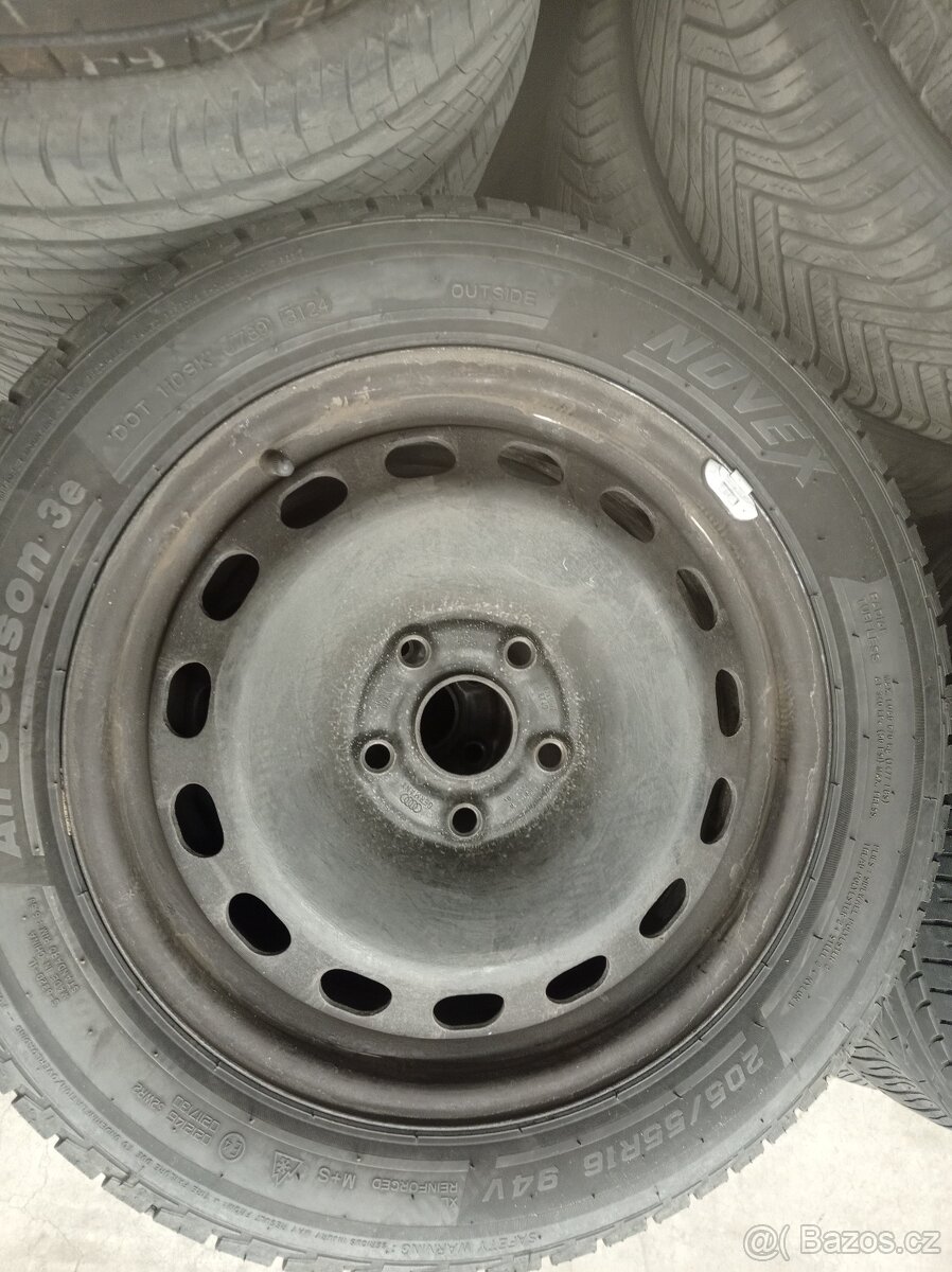 205/55r16 94V zimní 5x112 r16 střed. díra 57,1. Škoda, VW. - 8