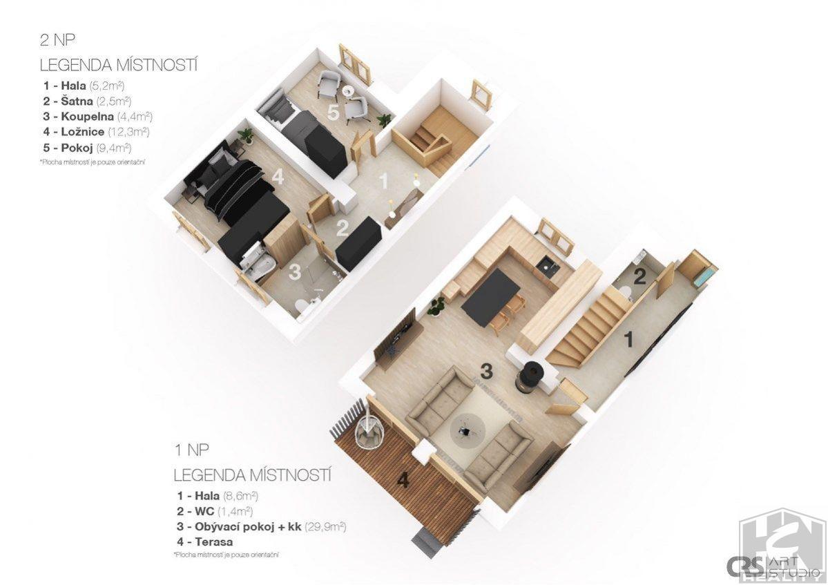 Mezonetový apartmán Antonínov v Jizerských horách - 8