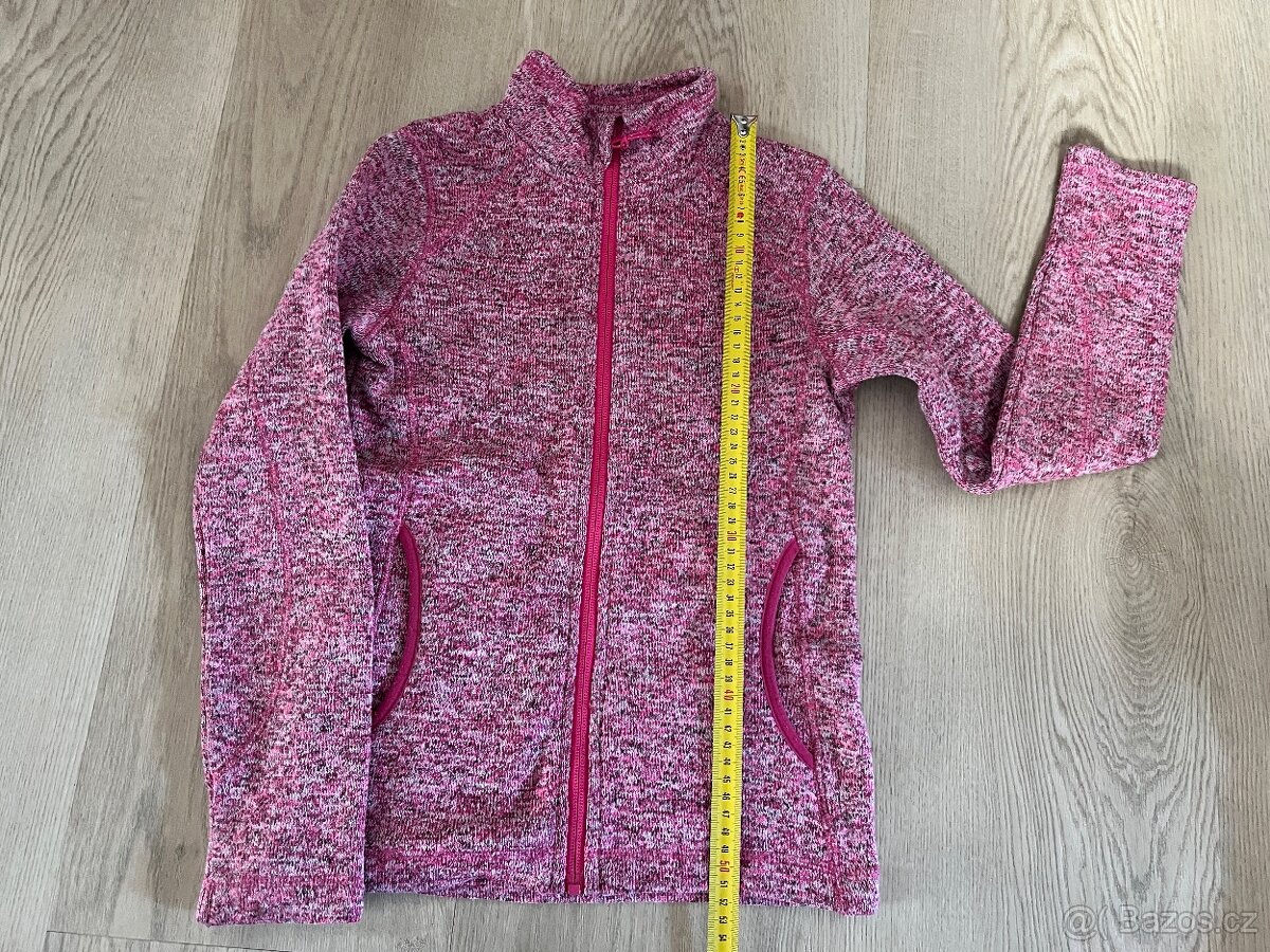 5x Mikina dívčí funkční, flísová, pletená 140-146-152 - 8