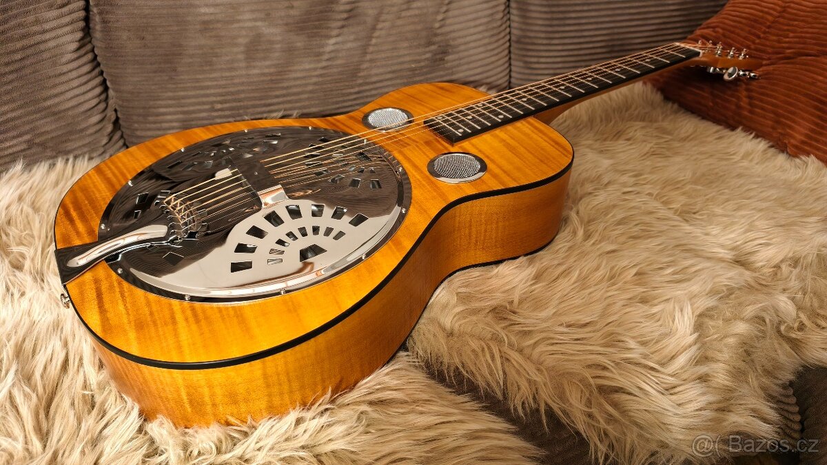 Epiphone Dobro Hound Dog Deluxe Round Neck Resonator - 8