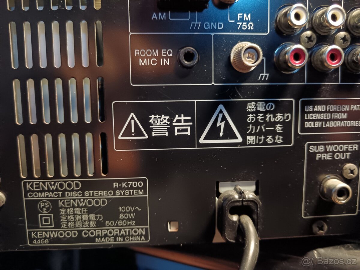 Midi systém Kenwood R-K700 - Minidisk, CD, Tuner - 8