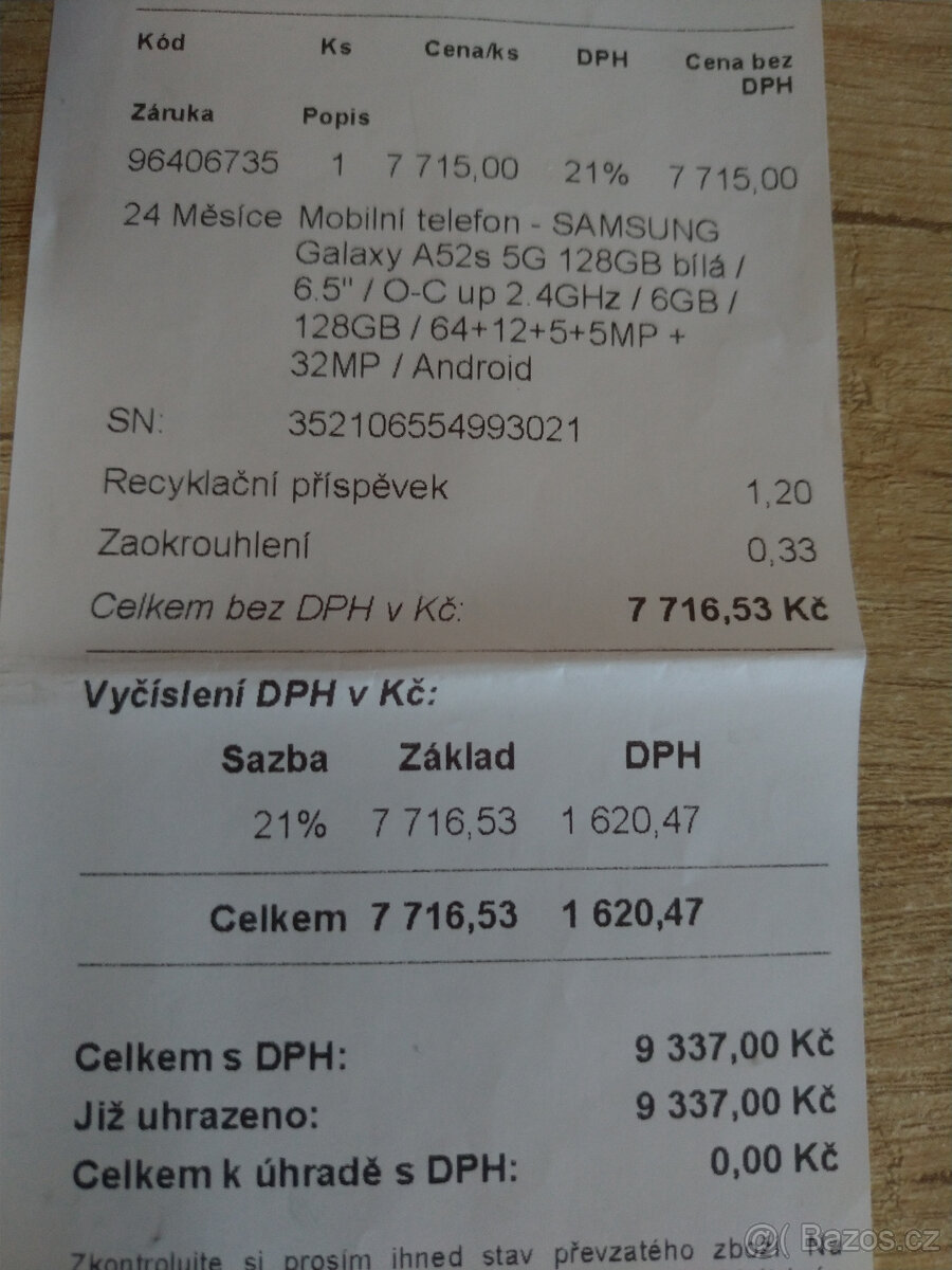 Samsung Galaxy A52s 5G 6GB/128GB v záruce - 8