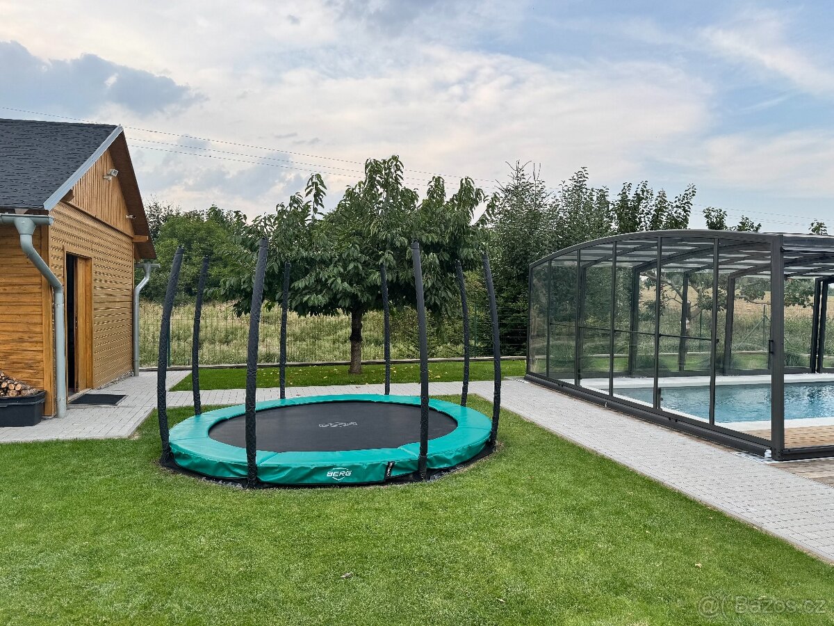 Trampolína BERG InGround Champion 330+safety net+zimní kryt - 8