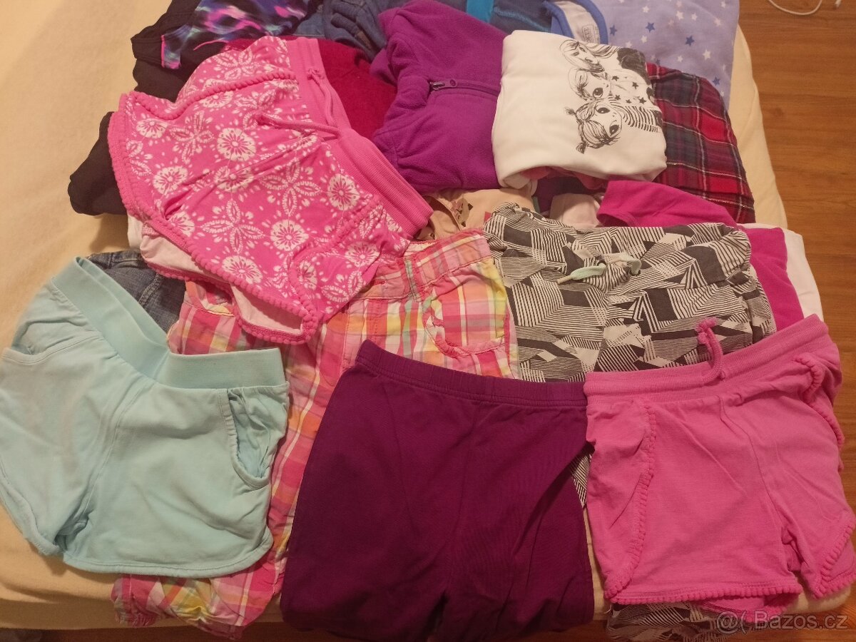 Dívčí oblečení 104-128 /70 ks- pouze jako celek :-) - 8