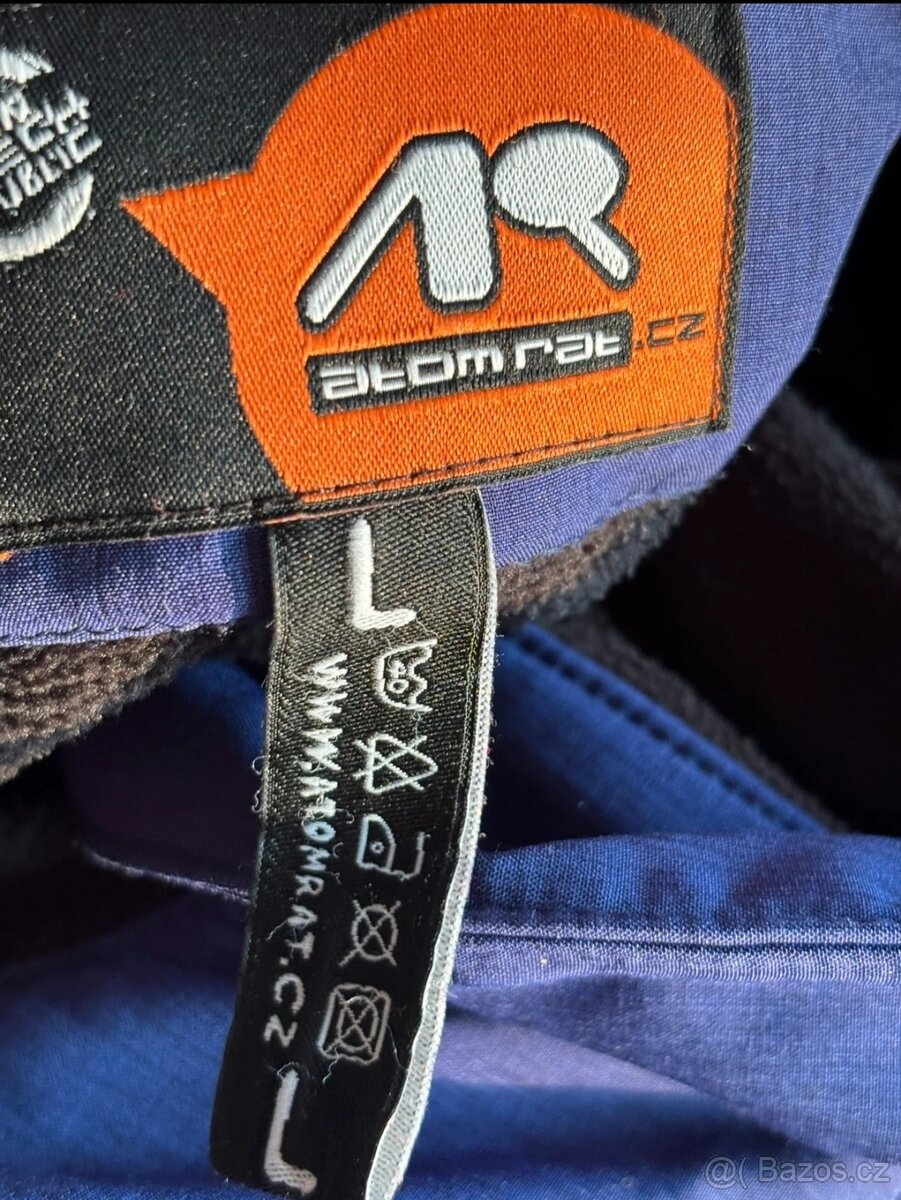 Fialový zateplený kabátek Atom Rat L - 8