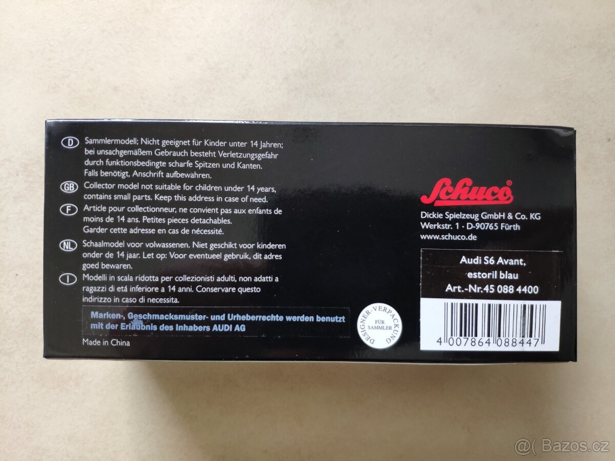 LIMITED 500ks AUDI S6 AVANT ESTORIL BLAU SCHUCO 1:43 MODEL - 8