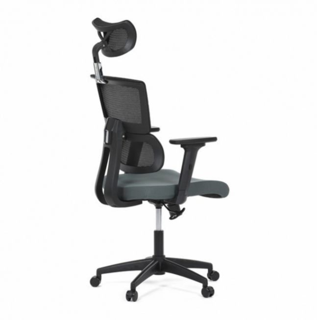 Kancelářská židle, houpací mechanismus, šedá síťovina, B1025 - 8