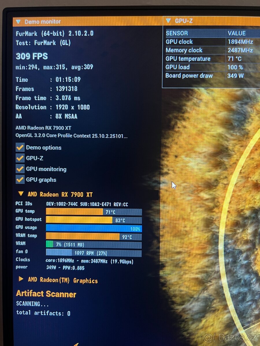 AMD RX 7900 XT SAPPHIRE NITRO+ Vapor-X 20G/Funkční/Záruka - 8