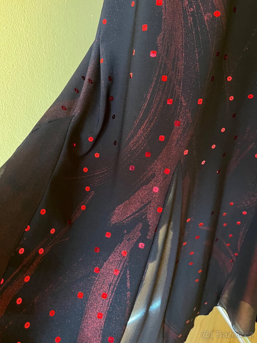 Třpytivé šaty s flitry XXXL - 8