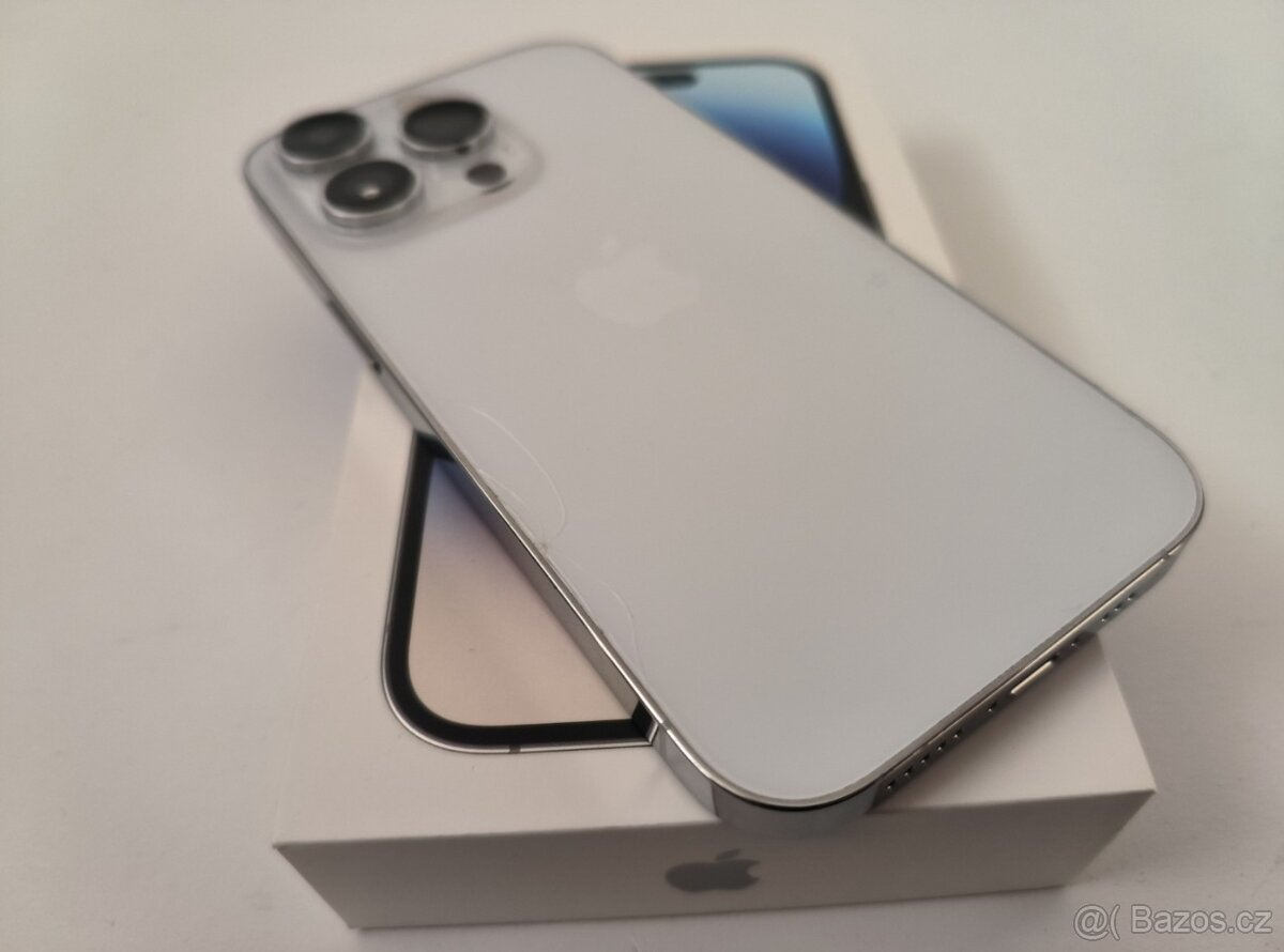 apple iphone 14 PRO 256gb Silver / Batéria 100% - 8