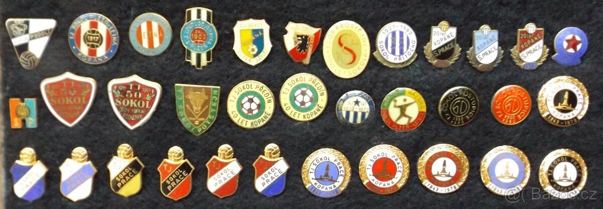 fotbalové sportovní odznaky - SOKOL, kopaná i jiné sporty - 8
