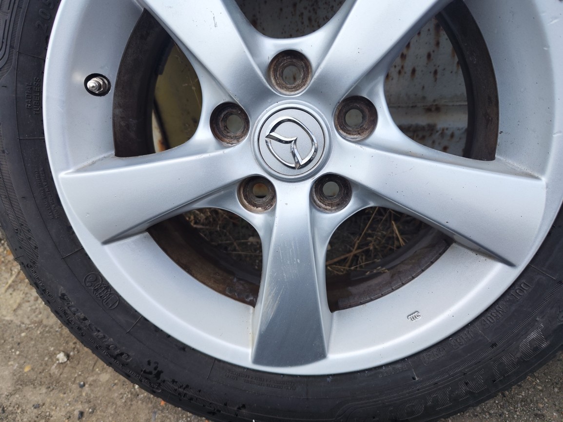 16"letní alu sada 5x114 origo Mazda 3 BK 6 5 205/55 Dunlop - 8