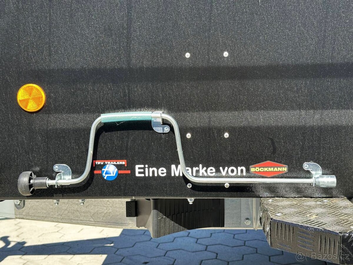 OFFROAD Přívěsný Vozík s Poklopem 1300Kg CAMPING,RYBAŘENÍ - 8